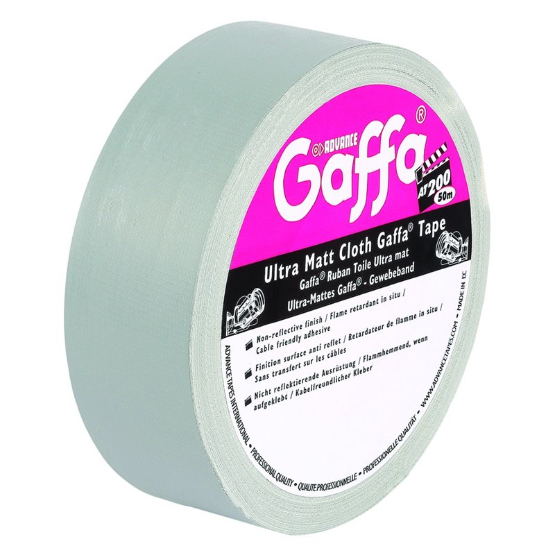 Rouleau Gaffer mat argent 50mm x 50m