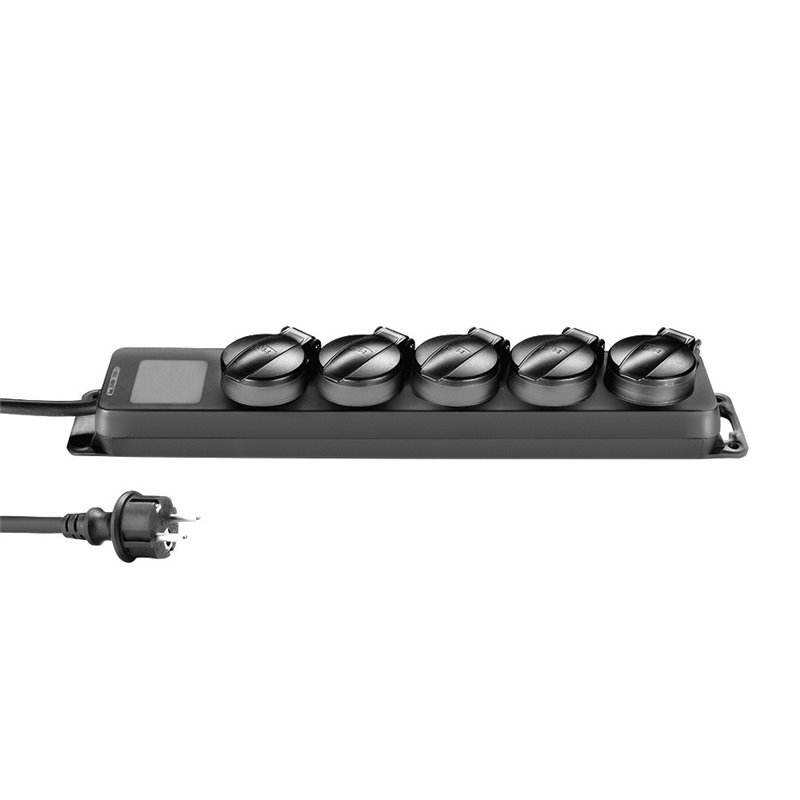 5-Outlet Power Strip with IP44 Rating