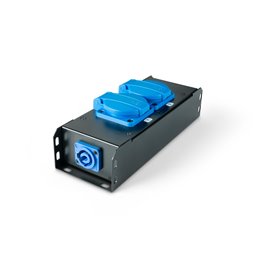 Distributeur de courant 2 prises certifiées IP54 + entrée/sortie Power Twist