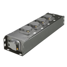 Power Distribution Strip with 1x Power Twist TR1 IN + 5 x Power Twist TR1 OUT