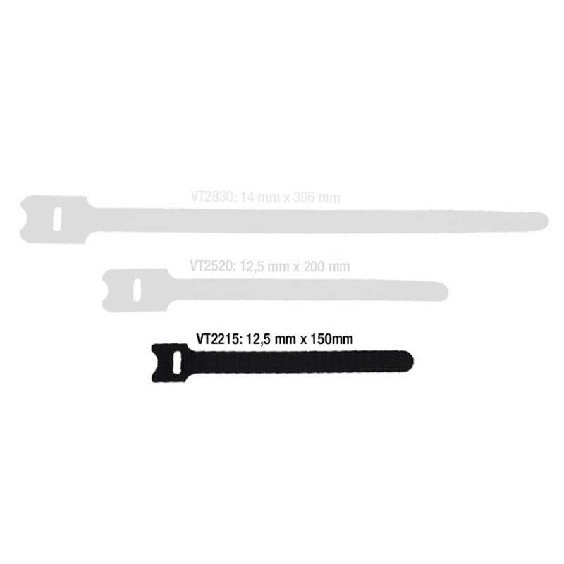 Serre-Câble Velcro 150 x 22 mm noir Serre-Câble Velcro 150 x 22 mm noir