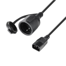 Cordon Secteur CEE 7 IP44 - C14 0,5 m