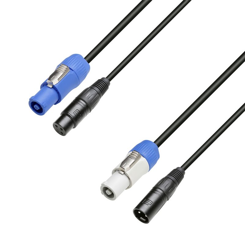 Entrée Power Twist et XLRf vers sortie Power Twist et XLRm 1,5 m Entrée Power Twist et XLRf vers sortie Power Twist et XLRm 1,5 m