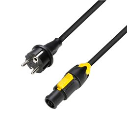 Câble secteur CEE 7/7 - Powercon True1 1,5 mm² 5 m