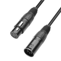 Câble DMX XLR mâle 5 points vers XLR femelle 5 points 20 m