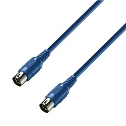 Câble MIDI 1,5 m bleu