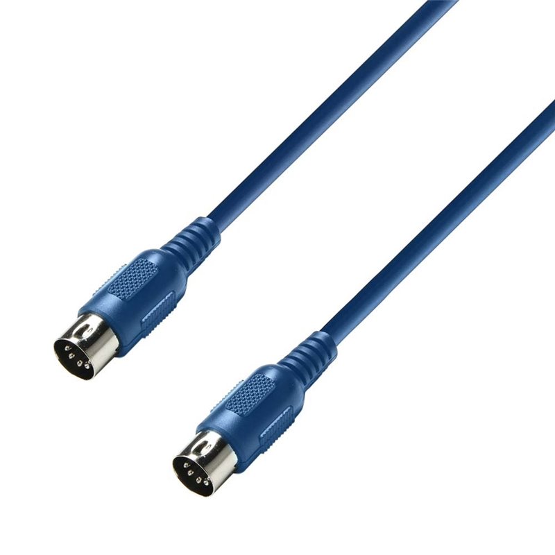 Câble MIDI 1,5 m bleu Câble MIDI 1,5 m bleu