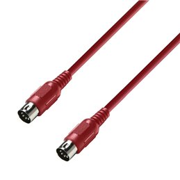 Câble MIDI 1,5 m rouge