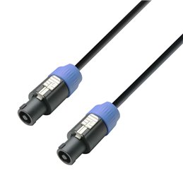 Câble Enceintes 2 x 2,5 mm² Speakon 4 points vers Connecteur Enceinte standard 4 points 5 m