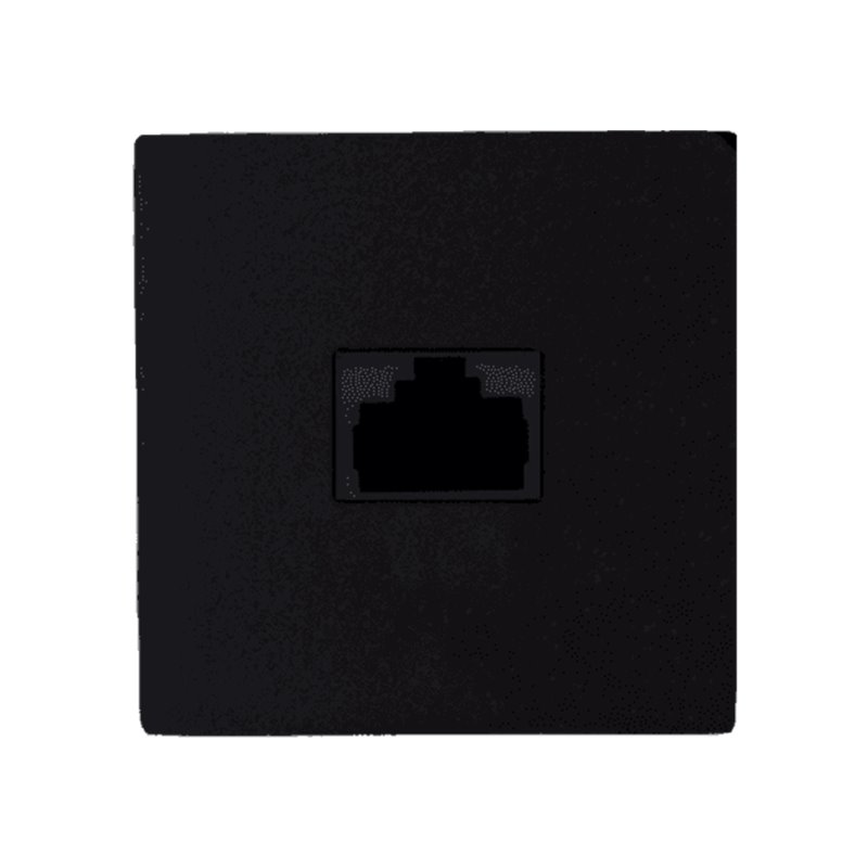 Plastron 45x45 RJ45 Noir