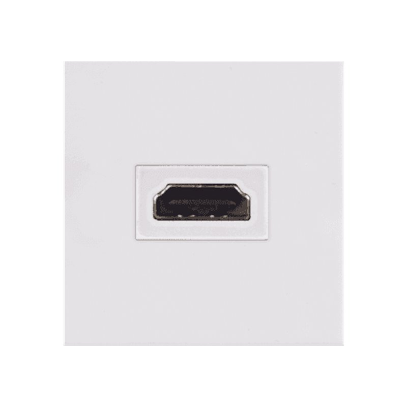 Plastron 45x45 - HDMI Blanc