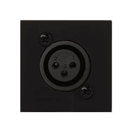 Plastron 45x45 - XLR Noir