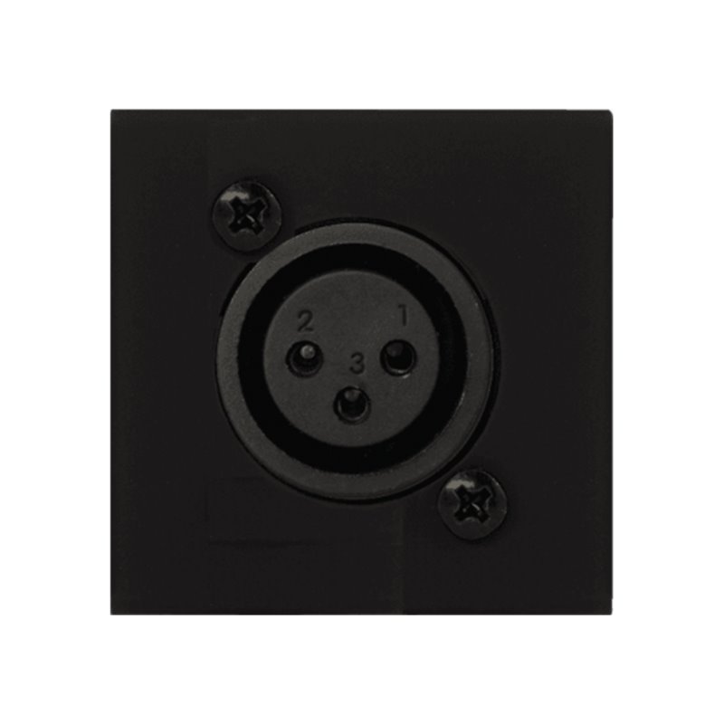 Plastron 45x45 - XLR Noir