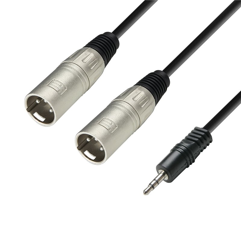 Sonoplay - Audio Cable 3.5 mm Jack stereo to 2 x XLR male 3 m Câble