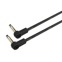 Flat Audio Cable, 6.3 mm Mono Gold Plug, 0.15 m