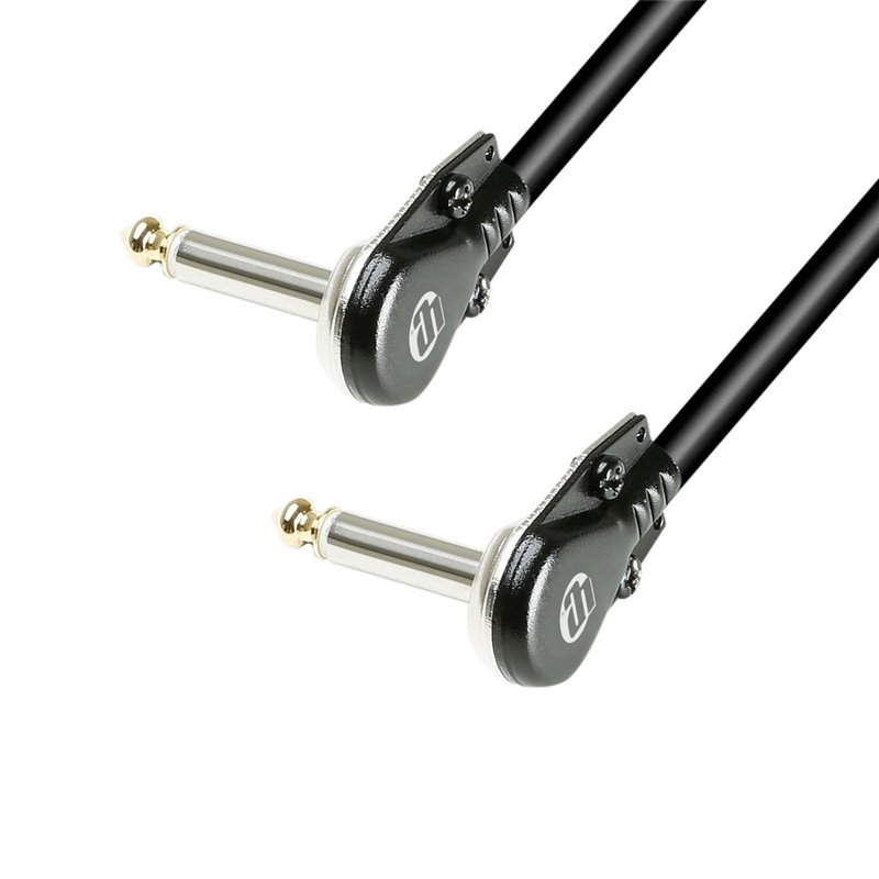 Câble patch avec connecteurs jack 6,35 mm mono coudés extra-plat 30 cm