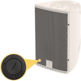 7" commutable 100v blanc