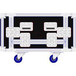 Flightcase pour 4x WPM