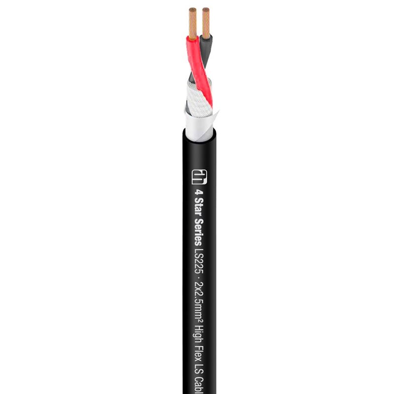 Câble Haut-parleur 2 x 2,5 mm² noir