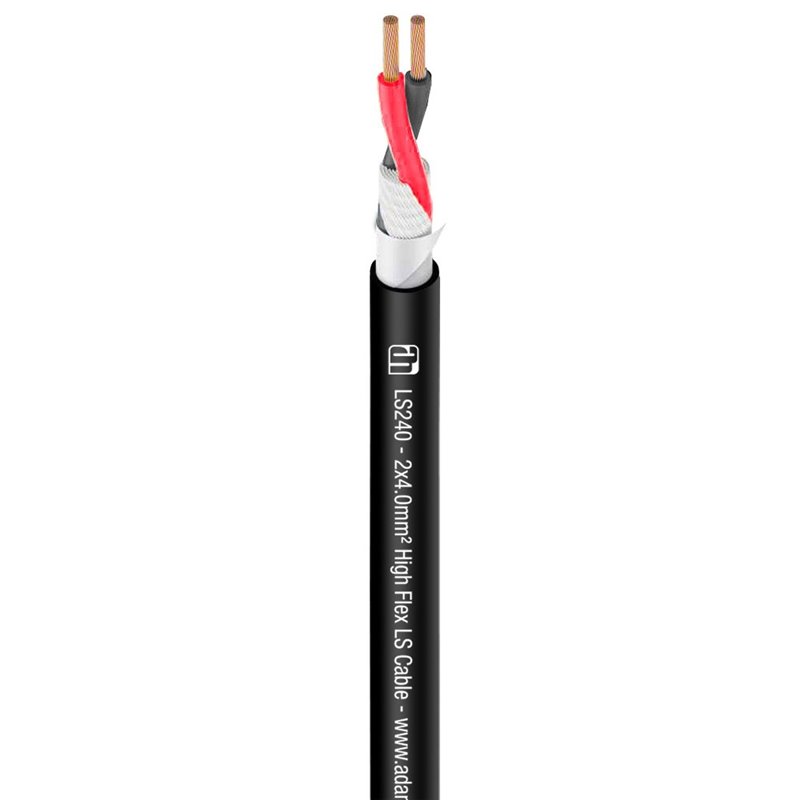 Câble Haut-parleur 2 x 4,0 mm² noir