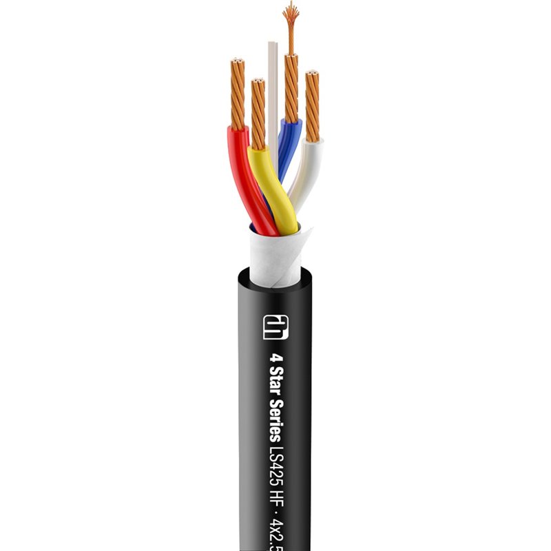 Speaker Cable 4 x 2.5 mm² highly flexible black