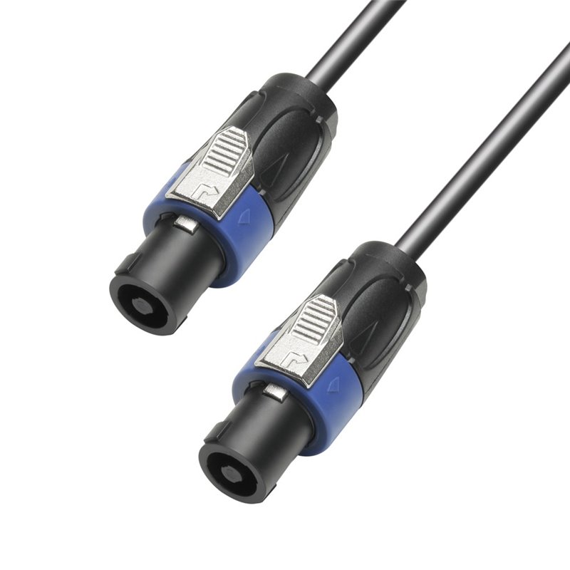 Câble Enceintes 2 x 2,5 mm² Speakon 2 points vers Connecteur Enceinte standard 2 points 1 m