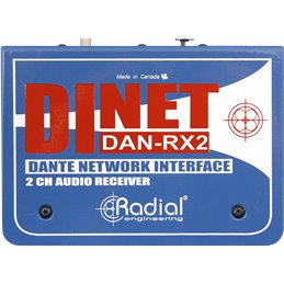 DI récepteur Dante stéréo