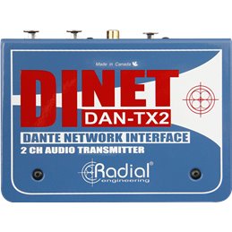Émetteur DANTE 2 canaux EtherCon