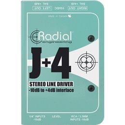 DI convertisseur stéréo -10/+4 dB