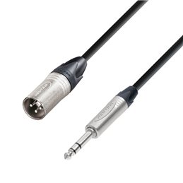 Câble Micro Neutrik XLR mâle vers Jack 6,35 mm TRS stéréo 0,5 m