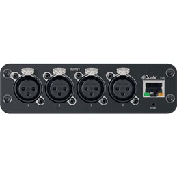 Interface audio réseau Dante 4 entrées / XLR