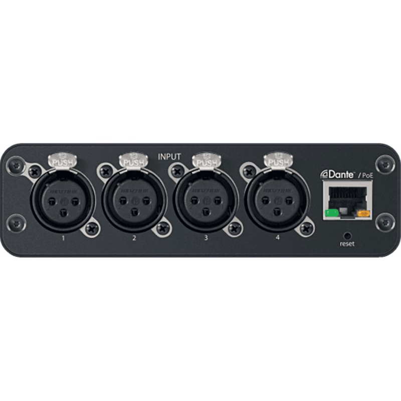 Interface audio réseau Dante 4 entrées / XLR