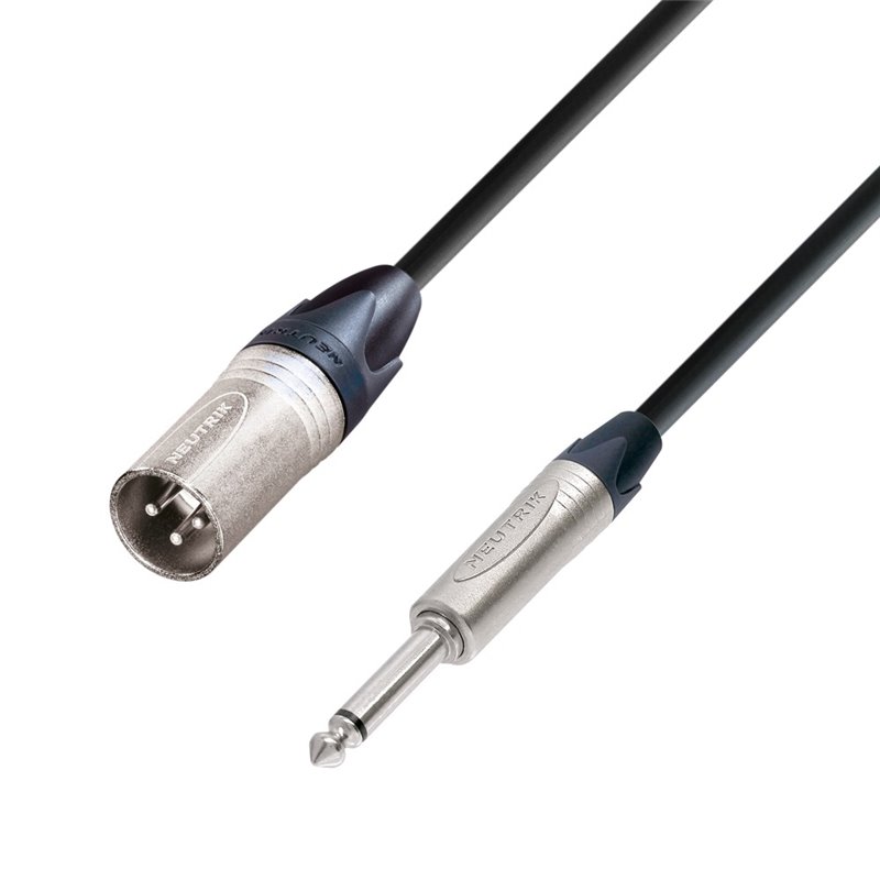 Câble Micro Neutrik XLR mâle vers Jack 6,35 mm mono 1,5 m