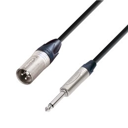 Câble Micro Neutrik XLR mâle vers Jack 6,35 mm mono 10 m