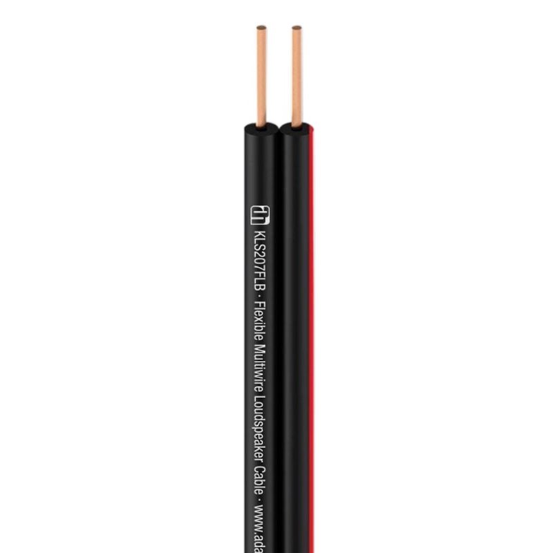 Câble Haut-parleur souple à brins fins 2 x 0,75 mm² noir