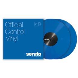 Blue 12P vinyl control tone bleu, paire