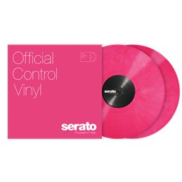 Pink 12P vinyl control tone rose, paire