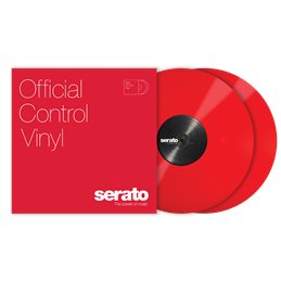 Red 12P vinyl control tone rouge, paire