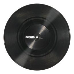 Black 10p vinyl control tone noir, paire