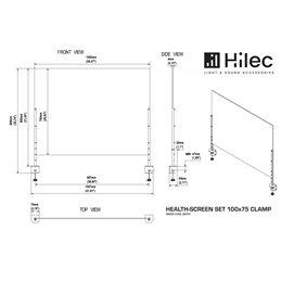 HEALTH-SCREEN SET 100x75 CLAMP