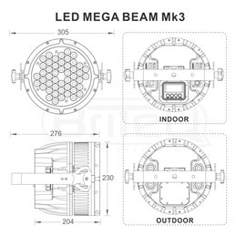 LED MEGA BEAM Mk3