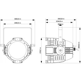 Location Black Gun Led - Panneau led UV 18x3W