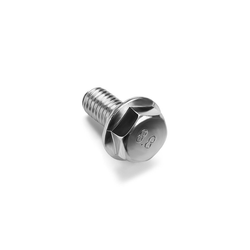 Screw M8 x 16 with Gear Rim, Galvanised Steel