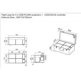 CASE for 4x COB-PLANO