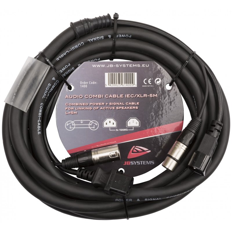 AUDIO COMBI CABLE IEC/XLR-10M