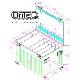 CASE for 6x BT-GLOWPANEL
