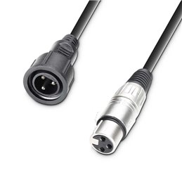 Câble adaptateur pour projecteur extérieur IP65, connecteur IP65 vers XLR Femelle 3 points