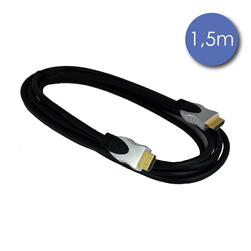 Câble 1,5m - HDMI Mâle - HDMI Mâle