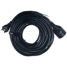 Rallonge standard PVC H05VV-F 3G1,5mm² - 20m noir