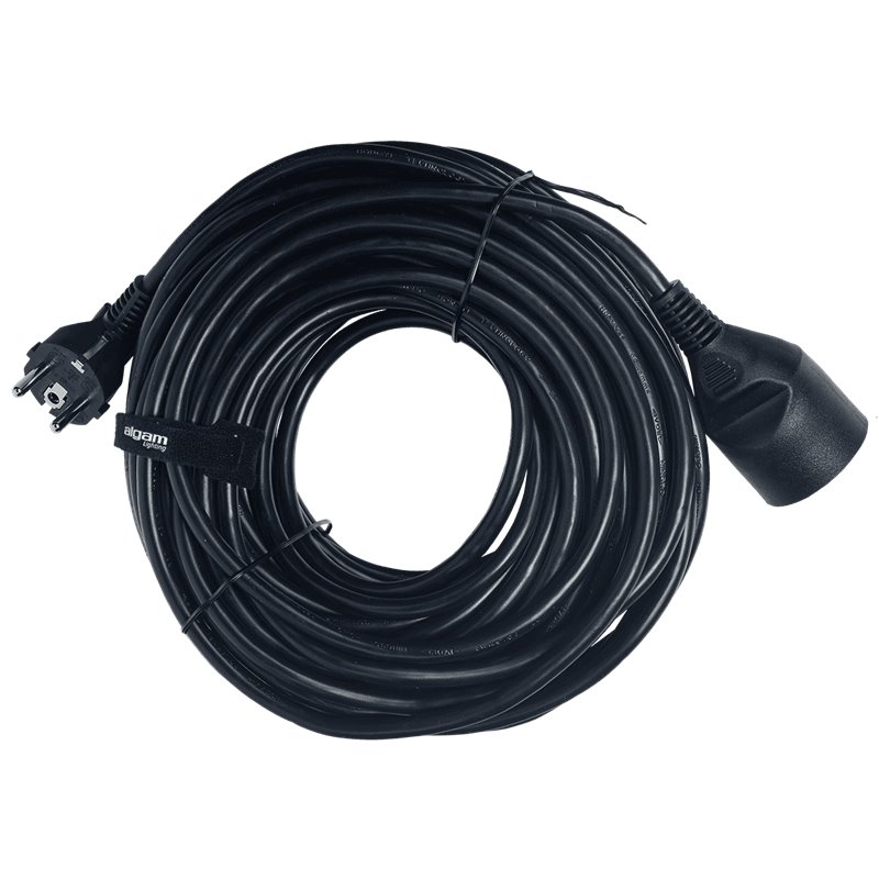 Rallonge standard PVC H05VV-F - 3G1,5mm² - 5m noir